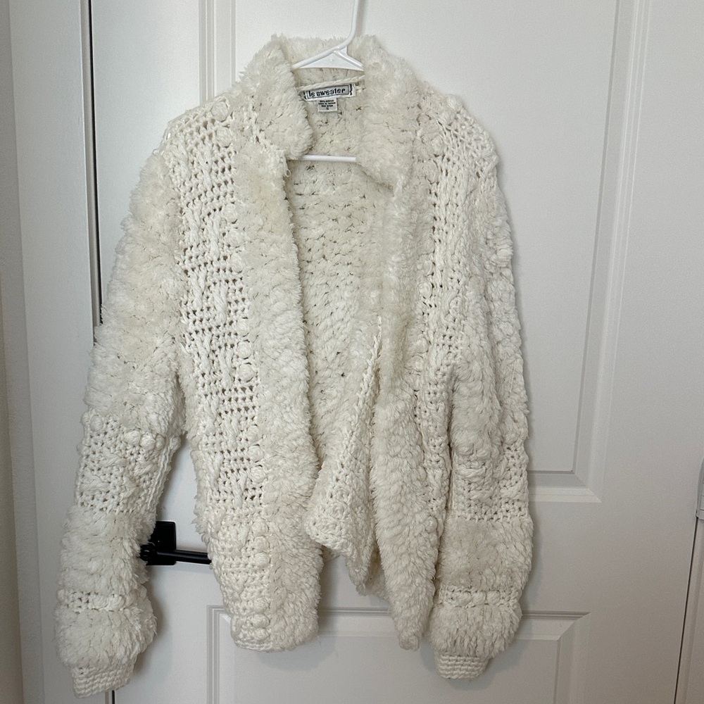 Free People Cream Teddy Jacket